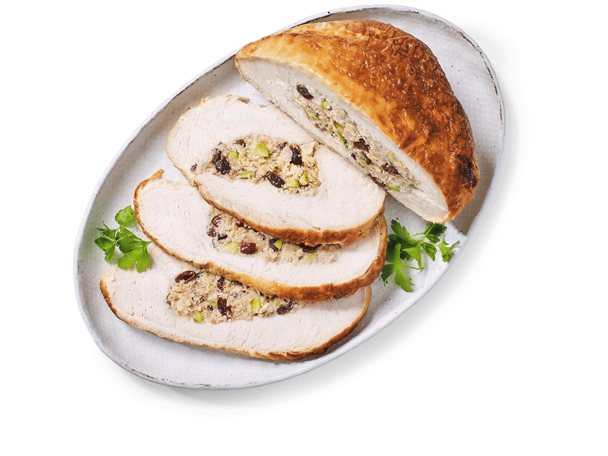 Pistachio And Cranberry Stuffed Turkey Breast